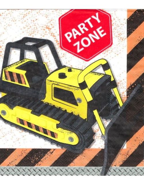 Construction Party Napkins 20pk