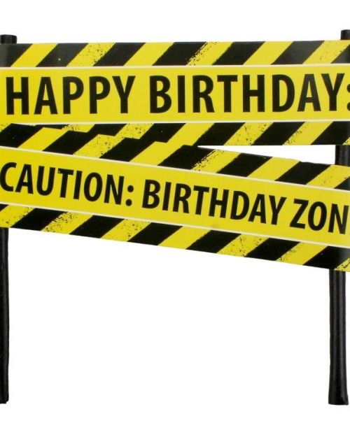 Construction Sign Cake Topper