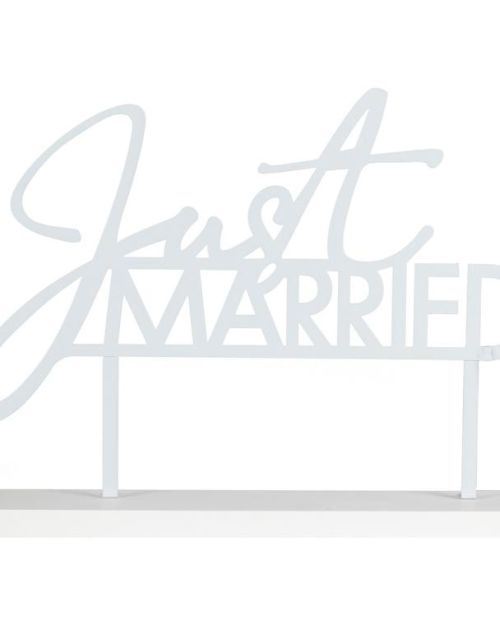 Contemporary Wedding Just Married Table Sign
