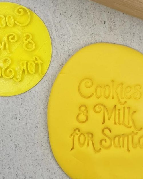 Cookies & Milk for Santa Embosser