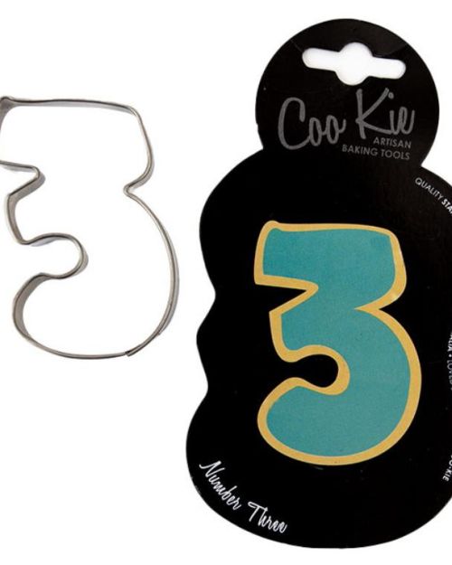 Coo Kie Number 3 Cookie Cutter