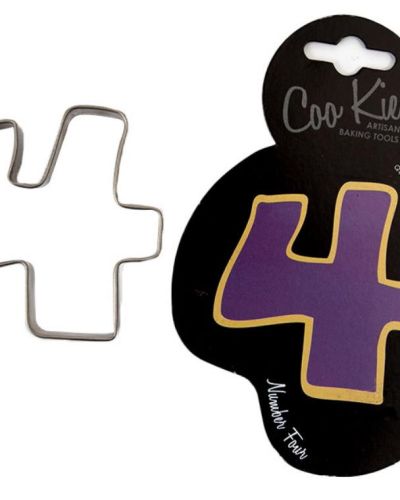 Coo Kie Number 4 Cookie Cutter