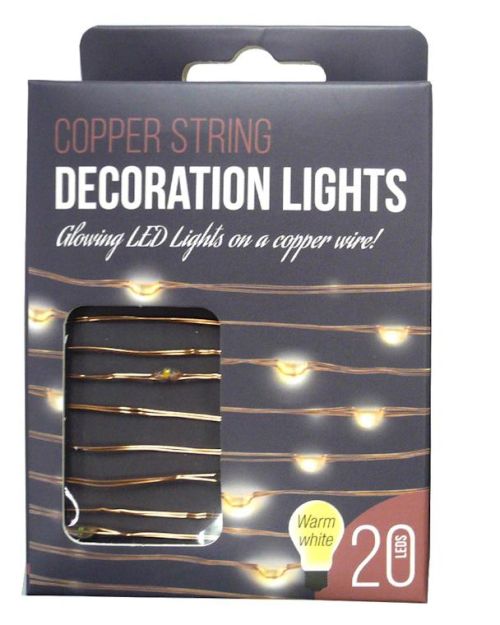 Seed Lights 2m Warm White on Copper Wire