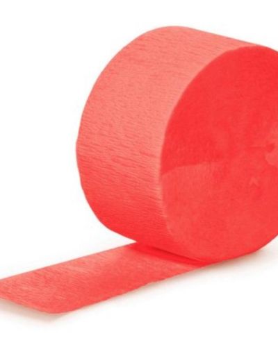 Crepe Paper Streamer – Coral