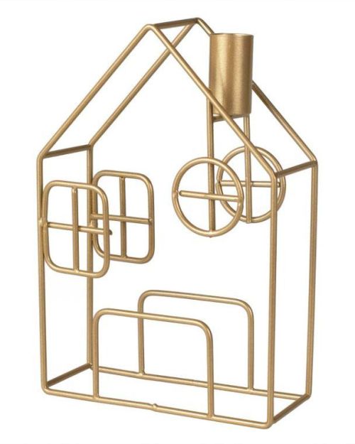 Cosy Copper Gold Metal Candle Holder