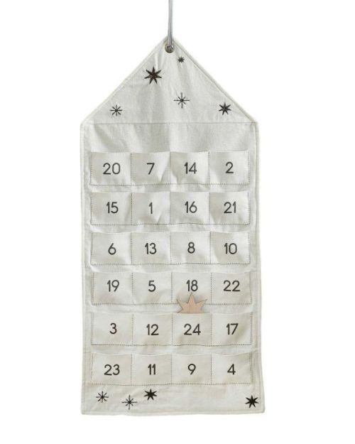 Cosy Copper Fabric Advent Calendar