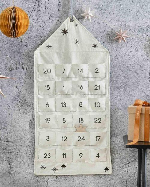 Cosy Copper Fabric Advent Calendar