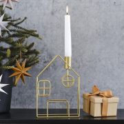 Cosy Copper Gold Metal Candle Holder