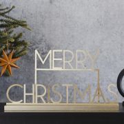 Cosy Copper Gold Merry Christmas Sign