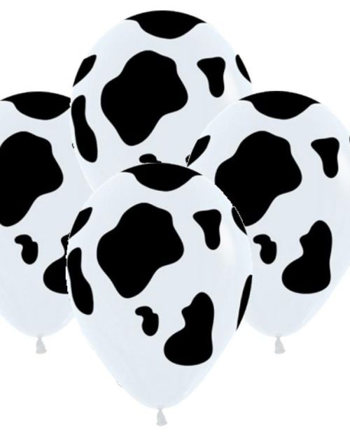 Cow Print Balloons 12pk