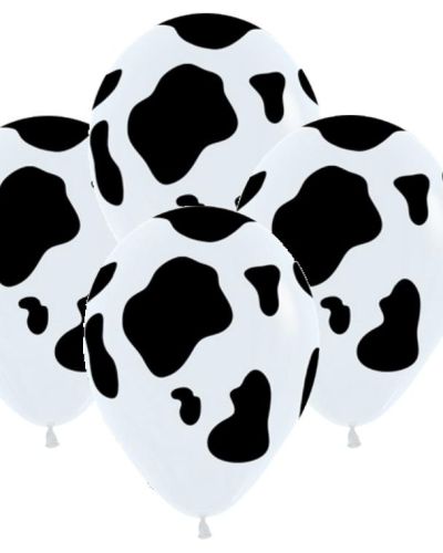 Cow Print Balloons 12pk