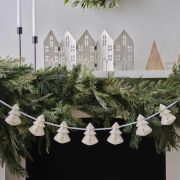 Cream Honeycomb Christmas Garland
