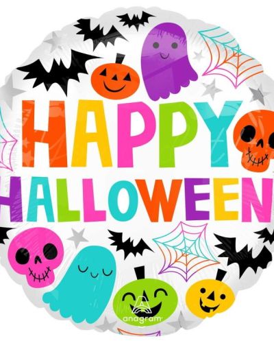 Creepy Colour Halloween Foil Balloon