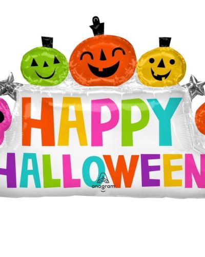 Creepy Colour Halloween SuperShape Foil Balloon