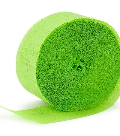 Crepe Paper Streamer – Apple Green