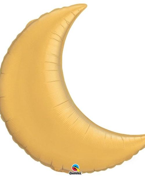 Crescent Moon SuperShape Balloon – Gold