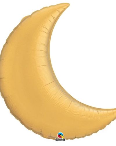 Crescent Moon SuperShape Balloon – Gold