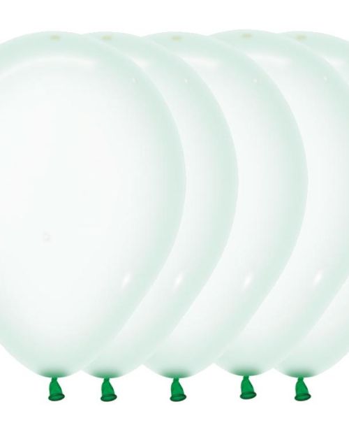 Crystal Balloons 25pk – Pastel Green