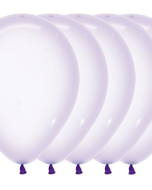 Crystal Balloons 25pk – Pastel Lilac