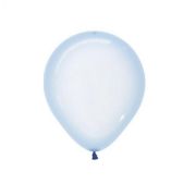 Crystal Blue 12cm Balloons 10pk