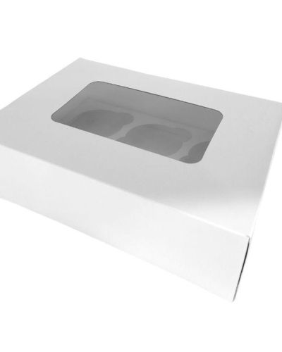 Cupcake Box 3in 6-Hole