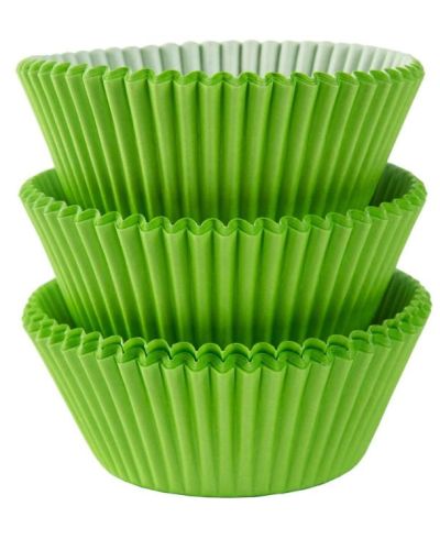 Cupcake Cases 75pk Lime Green