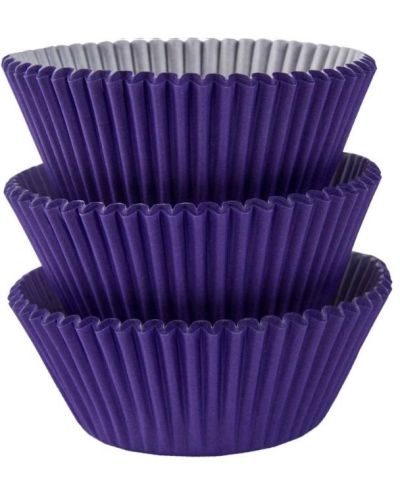 Cupcake Cases 75pk Purple