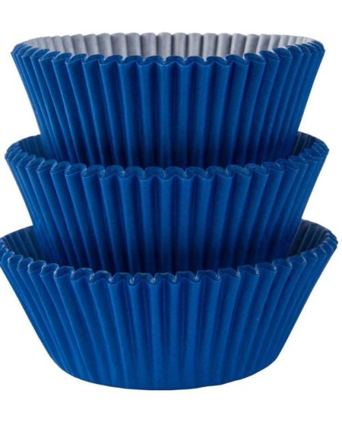 Cupcake Cases 75pk Royal Blue
