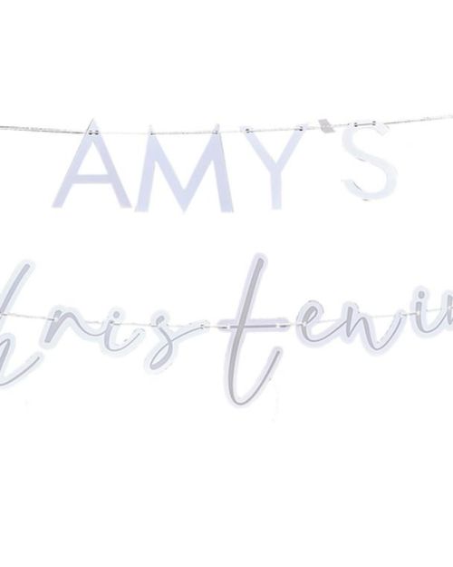 Customisable Christening Banner