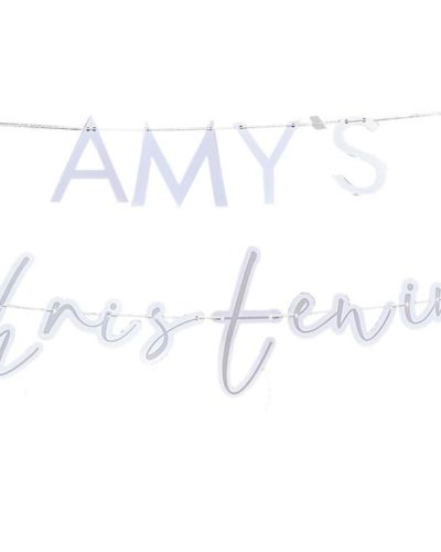 Customisable Christening Banner