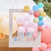 Customisable Happy Birthday Photo Frame with Balloons