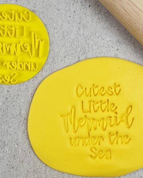 Cutest Little Mermaid Under the Sea Embosser