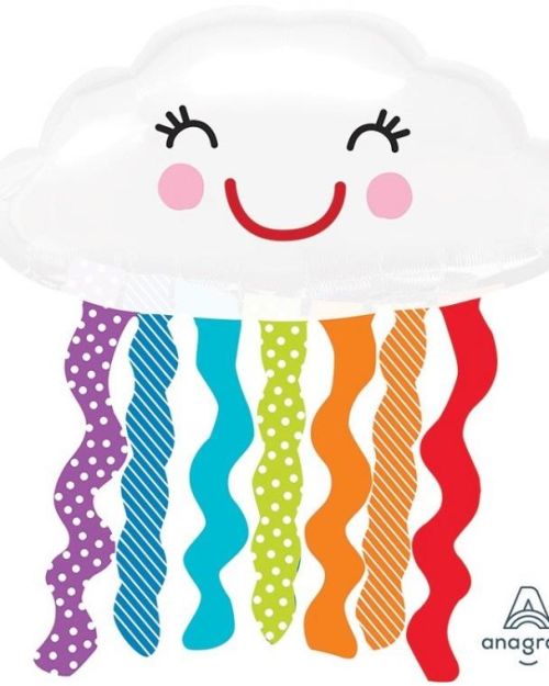 Cute Cloud Shape Balloon – Rainbow