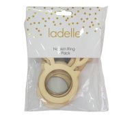 Cutie Christmas Reindeer Napkin Rings 6pk