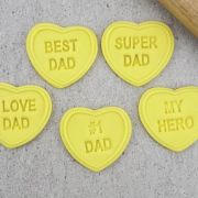 Candy Hearts Super Dad Set – Embossers only