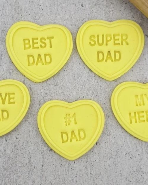 Candy Hearts Super Dad Set – Embossers only