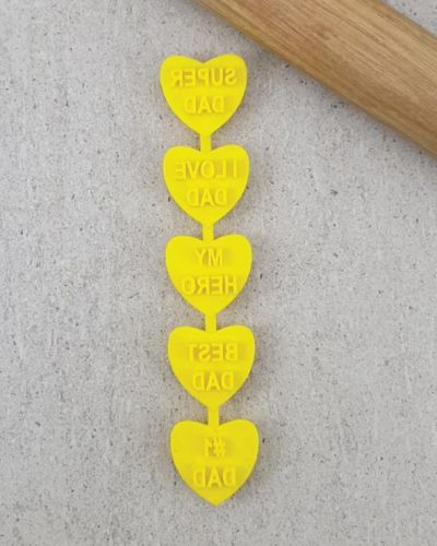 Candy Hearts Super Dad Set – Embossers only