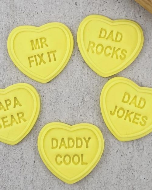 Candy Heart Dad Rocks Set  – Embossers only