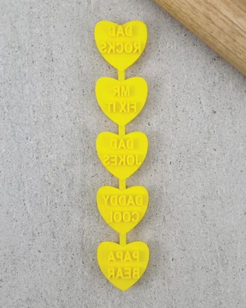 Candy Heart Dad Rocks Set  – Embossers only