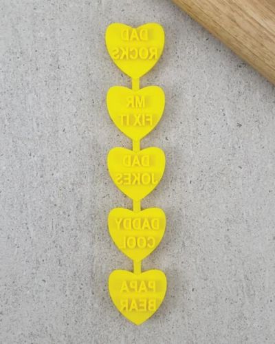 **Candy Hearts – Dad Rocks Embosser/Cutter