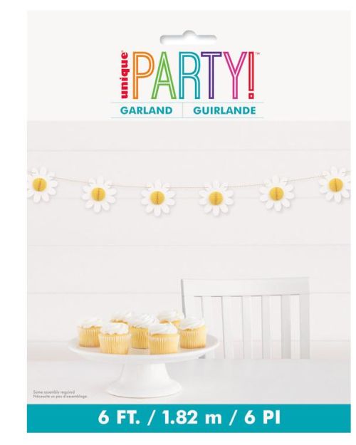 Daisy Garland with 3D Honeycomb Centres