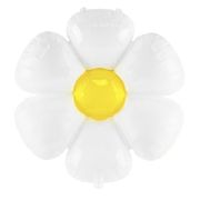 White Daisy Shape Foil Balloon