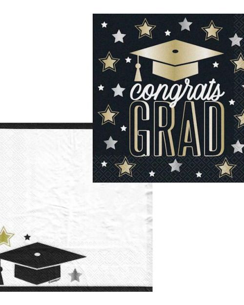 Dazzling Graduation Lunch Napkins 16pk