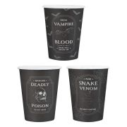 Deadly Soiree Black Potion Cups 8pk
