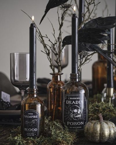 Deadly Soiree Candle Holders with Candles 2pk