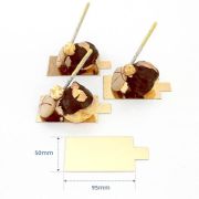 Dessert Boards 50pk – Gold Rectangle