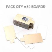 Dessert Boards 50pk – Gold Rectangle
