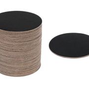 Dessert Boards 50pk – Black Round 90mm