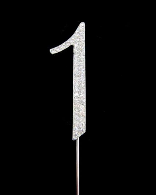 Diamante Cake Topper – Number 1