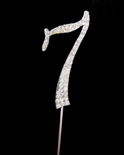 Diamante Cake Topper – Number 7